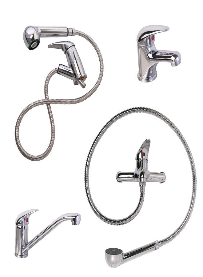 SAMANEA HP1 Stainless Steel Flexible Tube/ Hose Pipe SS304 Grade for Health Faucet and Hand Showers(1.5 Meter, Chrome, Pack of 1) - Image 2
